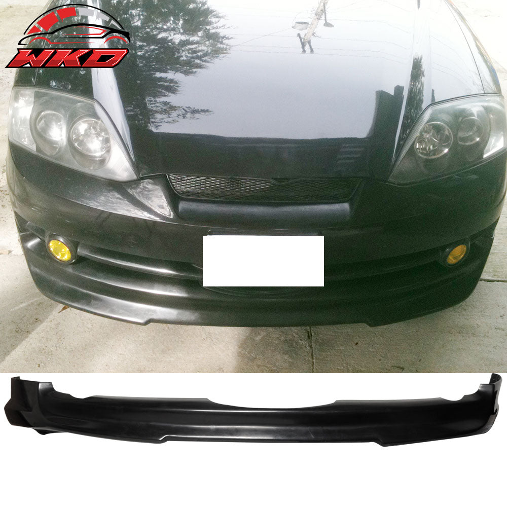 Fits 03-04 Hyundai Tiburon InchV Inch Front Bumper Lip Spoiler PU