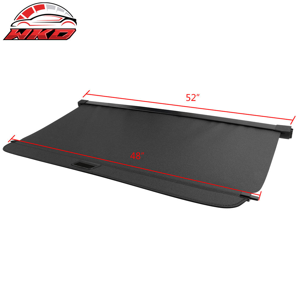 Fits 06-11 ML Class Black Tonneau Cargo Cover Retractable Vinyl+Aluminum Rod