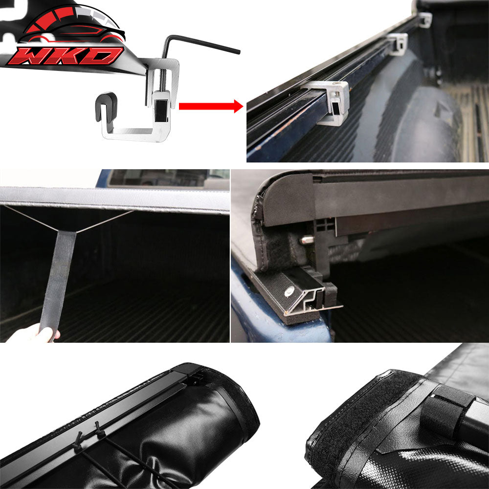 Fits 16-22 Toyota Tacoma 60 Inch 5FT Short Bed Lock Soft Roll Up Tonneau Cover