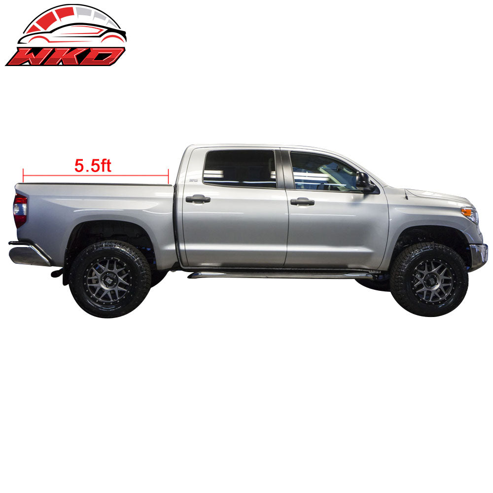 Fits 07-16 Tundra SR5 Crew max 5.5ft Lock Soft Roll Up Tonneau Cover Trunk Bed