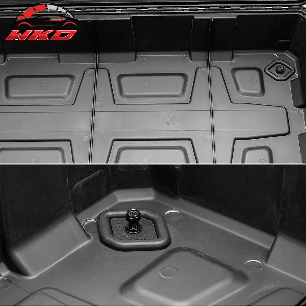 45X22X10" Universal Truck Pickup Tool Box 120L Storage Organizer Case - Black PP