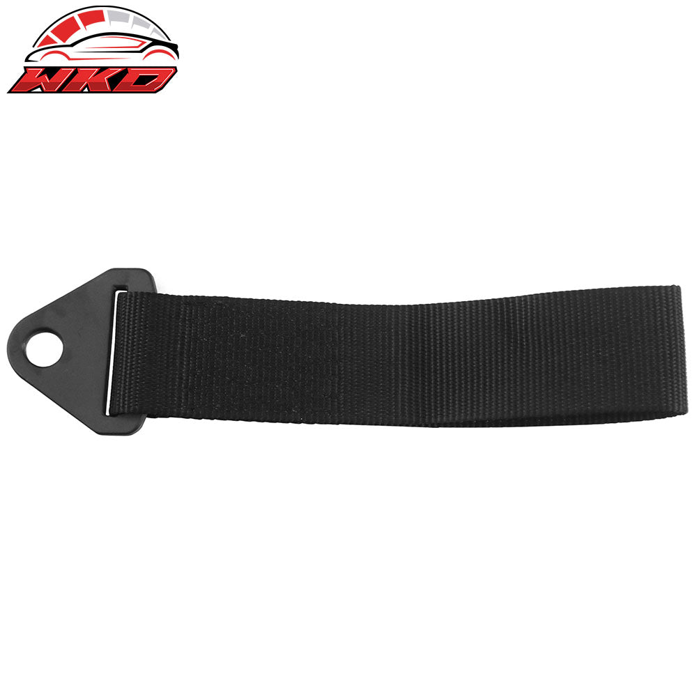 5700lbs Universal Black Tow Strap Decorative Racing Trailer Belt With IKON Logo