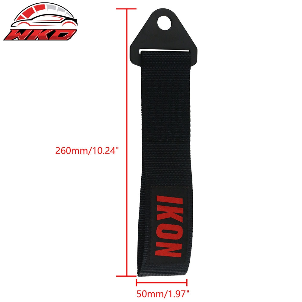 Wholesale 5700lbs Universal Black Tow Strap Decorative Racing Trailer Belt With IKON Logo - Wikond Auto
