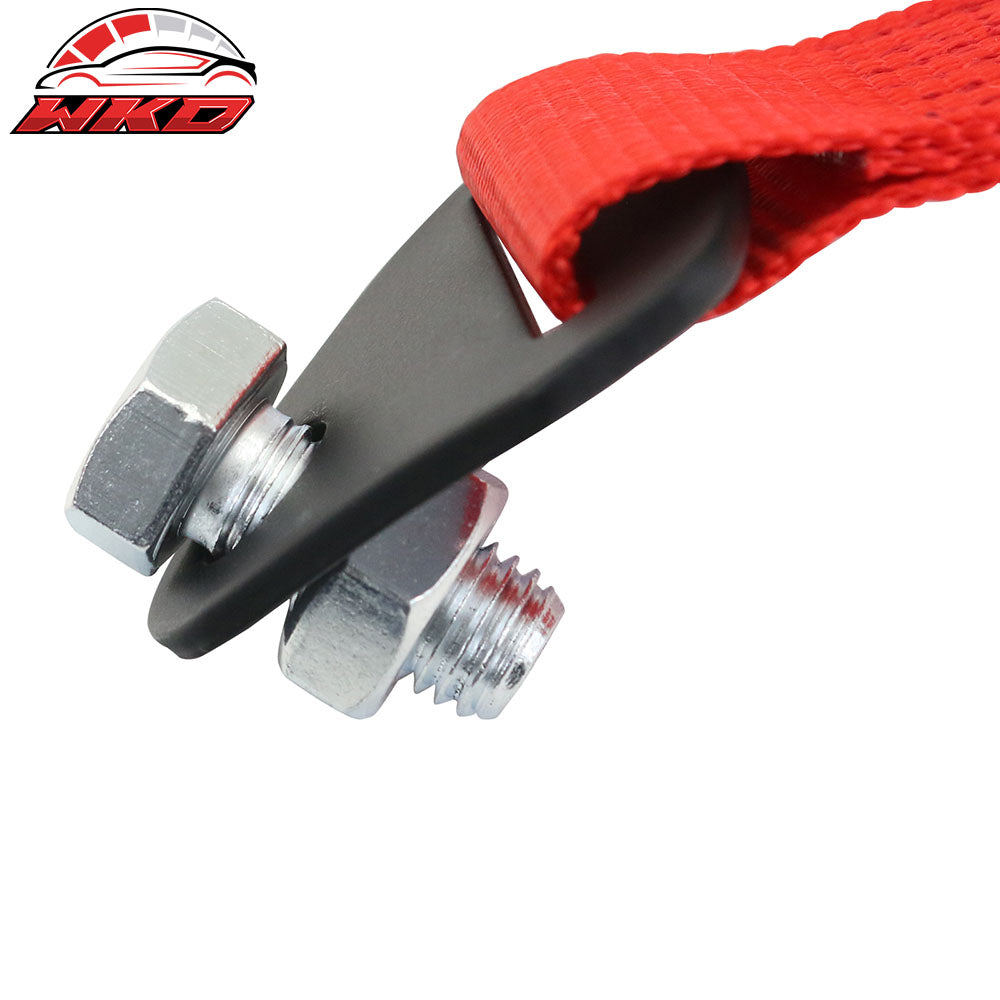 5700lbs Universal Red Tow Strap Rope Decorative Racing Trailer Belt w/ IKON Logo