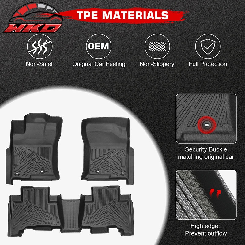 For 2010-2012 Toyota 4Runner Floor Mats Carpets + Trunk Mat + Slim Window Visors