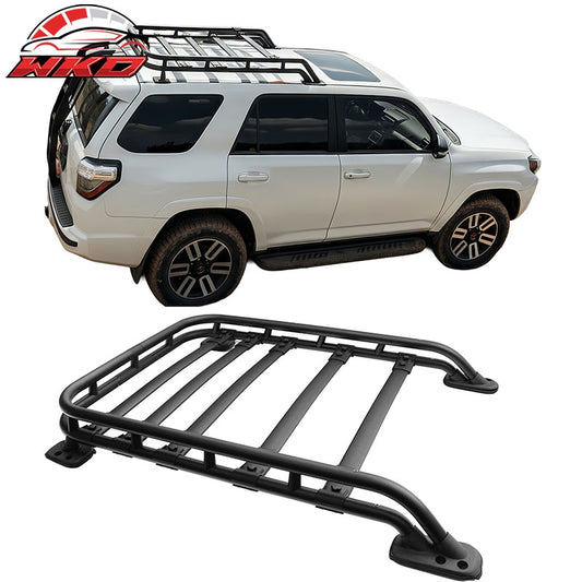 Wholesale For 10-24 Toyota 4Runner T Style Adjustable Cargo Basket Cross Bars Aluminum 5PC - Wikond Auto