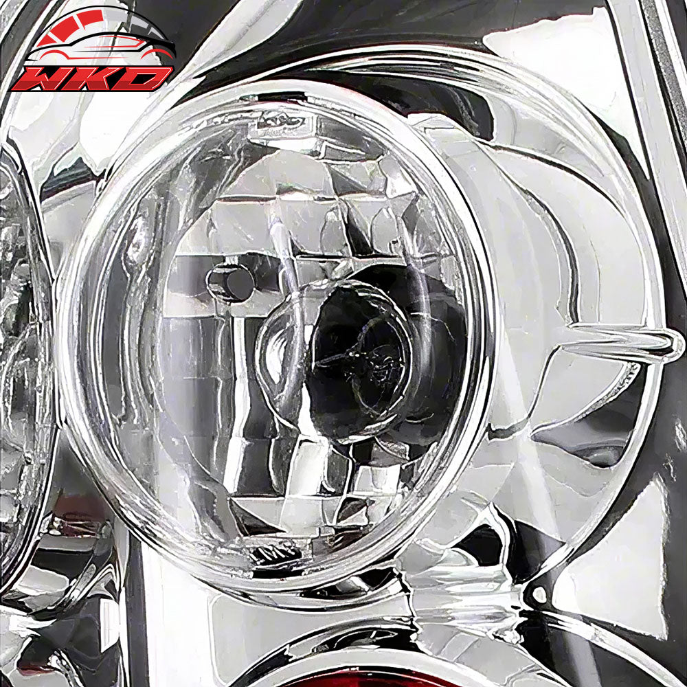 Fits 03-09 Toyota 4Runner Altezza Style Chrome Clear Lens Tail Lights Lamps Pair
