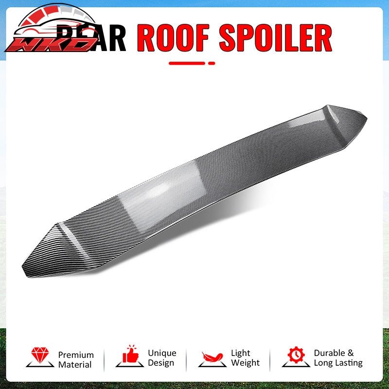 Fits 13-20 Toyota 86 BRZ FR-S IKON V3 Carbon Fiber Print Window Roof Spoiler ABS