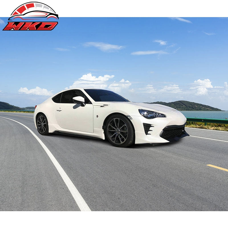 Fits 17-20 Toyota 86 GT86 FT86 TRD Style Unpainted Black Front Bumper Lip - PP