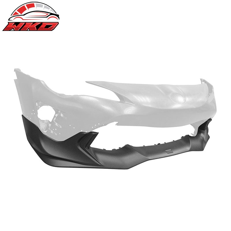 Fits 17-20 Toyota 86 GT86 FT86 TRD Style Unpainted Black Front Bumper Lip - PP