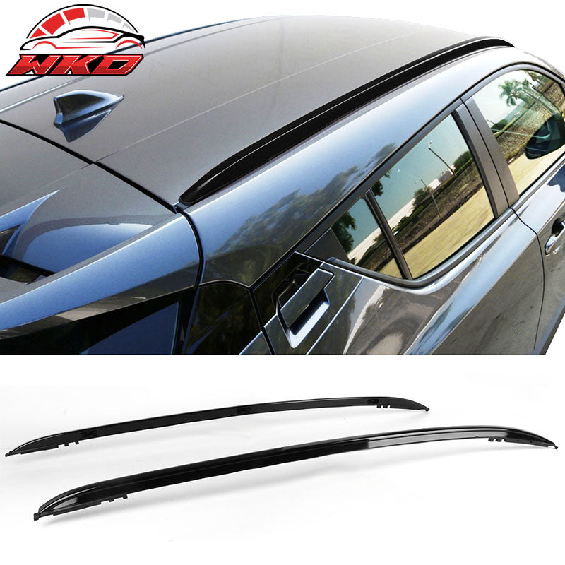Fits 18-20 Toyota C-HR OE Style Black Top Roof Rack Rails Cargo Bar Aluminum 2PC