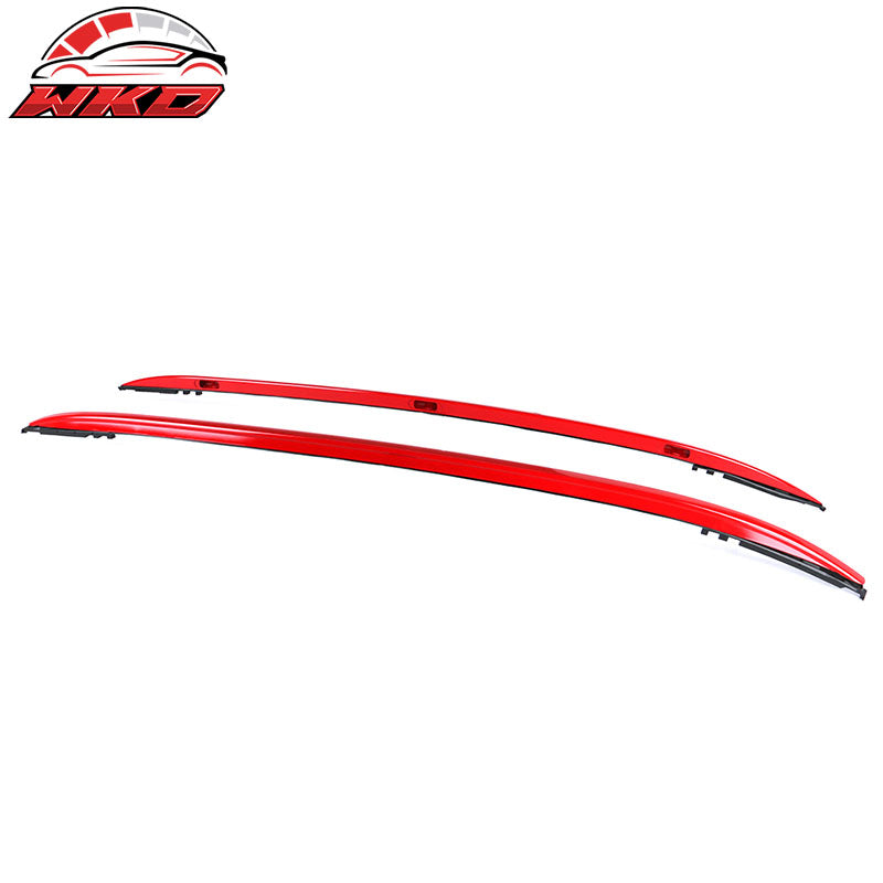 Fits 18-20 Toyota C-HR OE Style Red Top Roof Rack Rails Cargo Cross Bar Aluminum