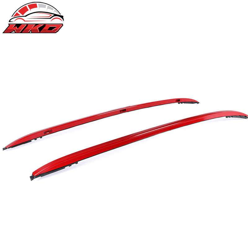 Fits 18-20 Toyota C-HR OE Style Red Top Roof Rack Rails Cargo Cross Bar Aluminum