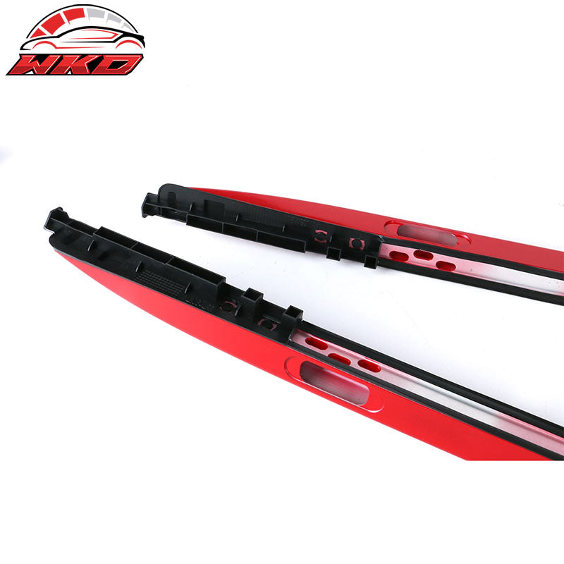 Fits 18-20 Toyota C-HR OE Style Red Top Roof Rack Rails Cargo Cross Bar Aluminum