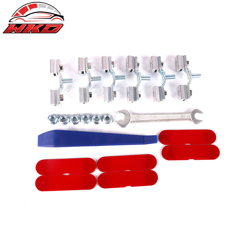 Fits 18-20 Toyota C-HR OE Style Red Top Roof Rack Rails Cargo Cross Bar Aluminum