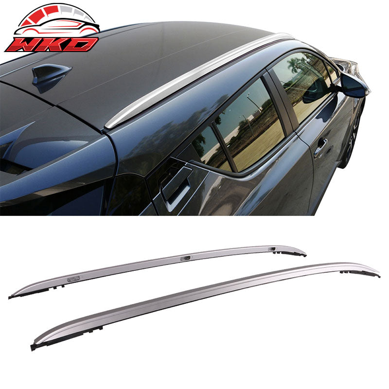 Fits 18-20 Toyota C-HR OE Style Silver Top Roof Rack Rails Cargo Bar Aluminum