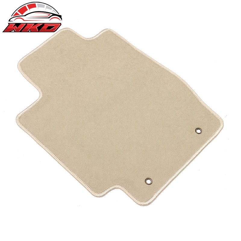 Fits 02-06 Toyota Camry Car Floor Mats Liner Front Rear Nylon Beige Carpets 4PCS