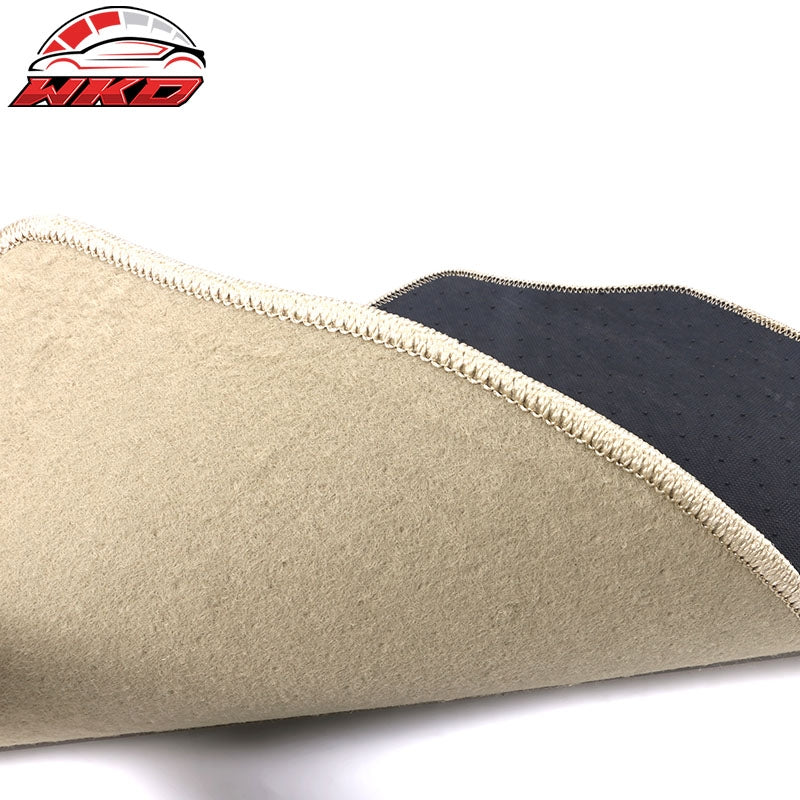 Fits 02-06 Toyota Camry Car Floor Mats Liner Front Rear Nylon Beige Carpets 4PCS