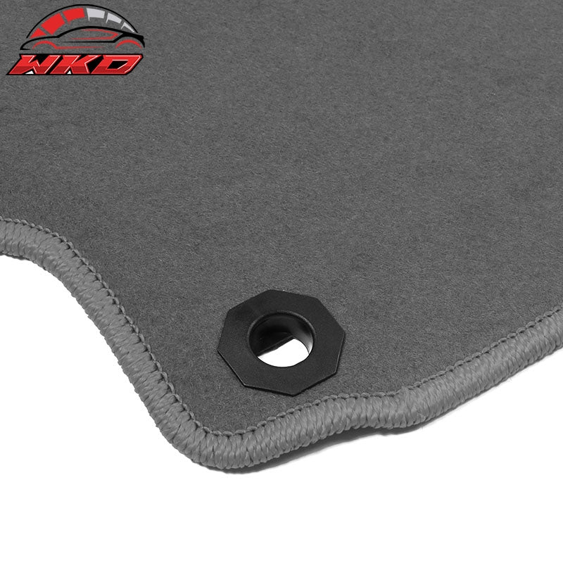 Fits 12-17 Toyota Camry Floor Mats Nylon Grey Non-Slip Auto Carpets 4Pcs Set