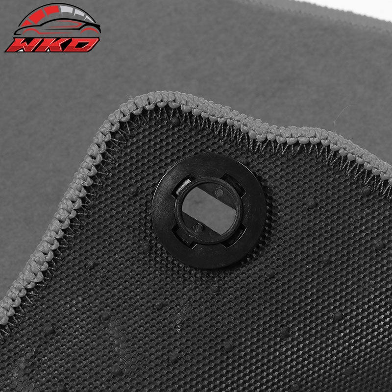 Fits 12-17 Toyota Camry Floor Mats Nylon Grey Non-Slip Auto Carpets 4Pcs Set
