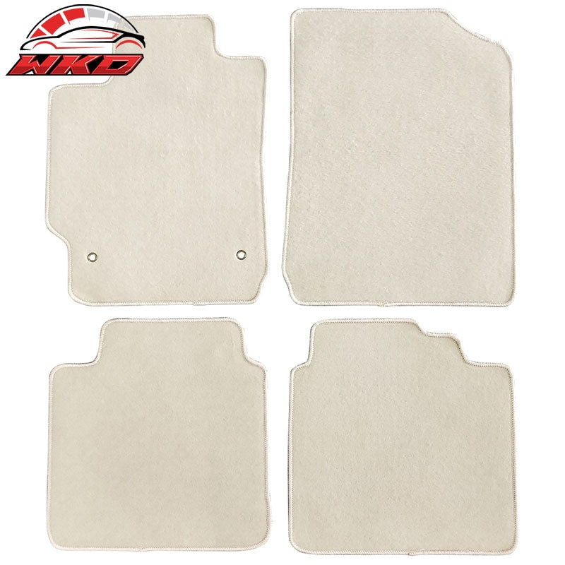 Wholesale 07-11 Toyota Camry Floor Mats Nylon Beige Non-Slip Auto Carpets 4PC Set
