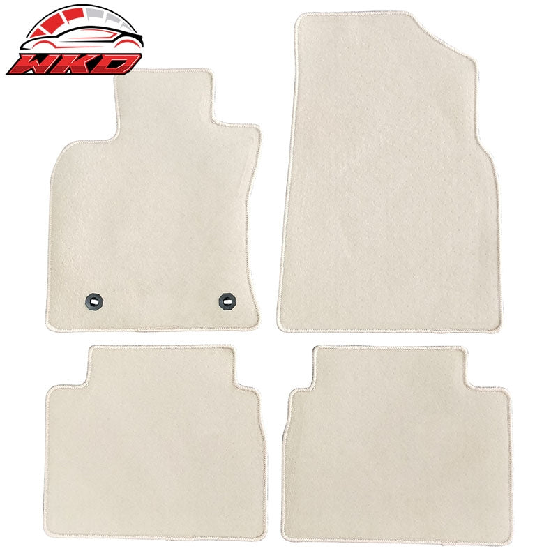 Wholesale 18-24 Toyota Camry Nylon Car Floor Mats Carpet Front & Rear 4PC Set - Beige