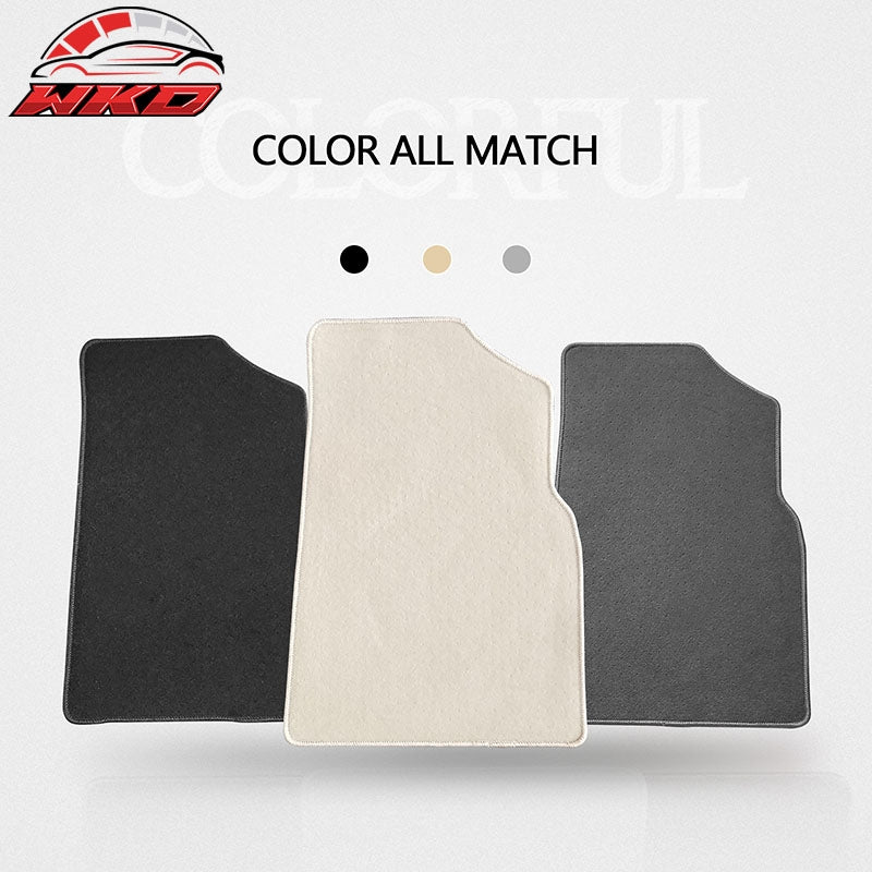 Fits 18-24 Toyota Camry Nylon Car Floor Mats Carpet Front & Rear 4PC Set - Beige