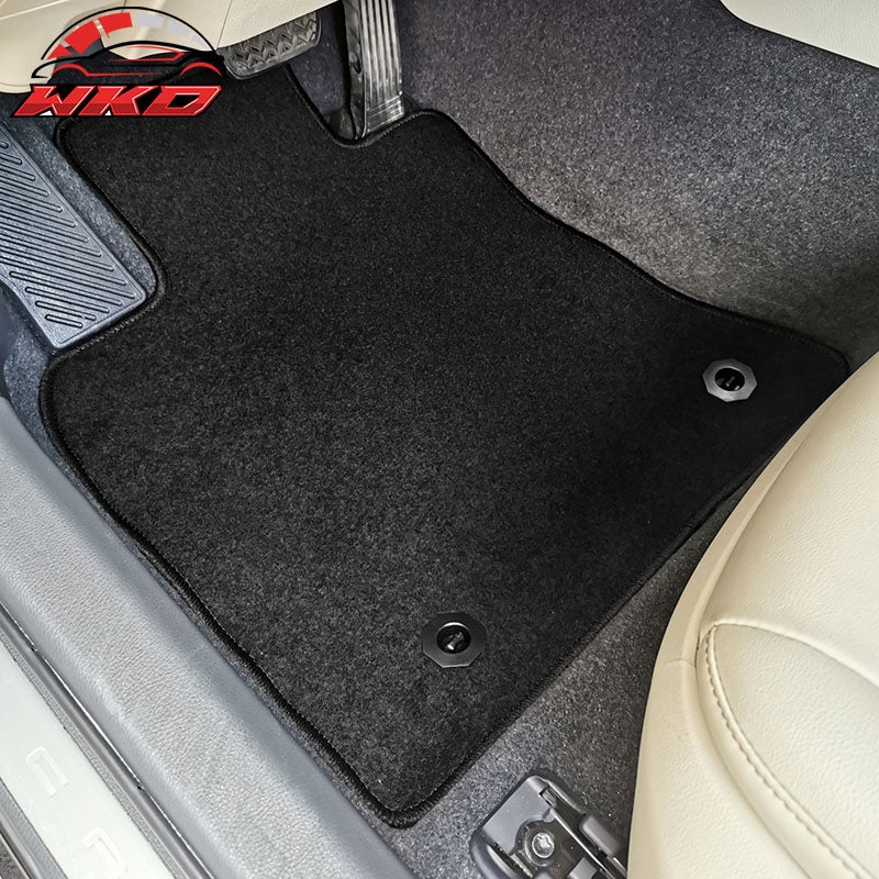 Fits 18-24 Toyota Camry Floor Mats Nylon Black Non-Slip Auto Carpets 4PC Set