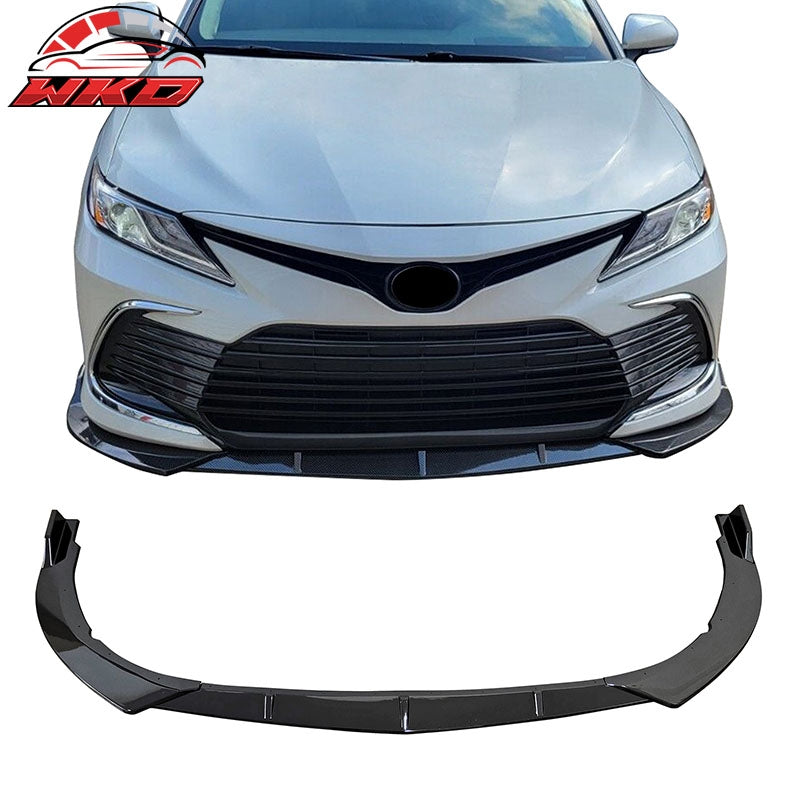 Wholesale 21-24 Toyota Camry LE IKON Style 3PCS Front Bumper Lip PP Gloss Black