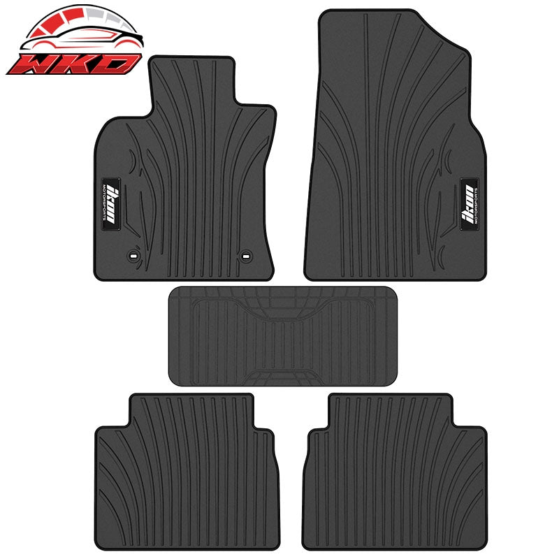 Wholesale 18-24 Toyota Camry Latex Car Floor Mats Liner All Weather Carpets Black 5PC