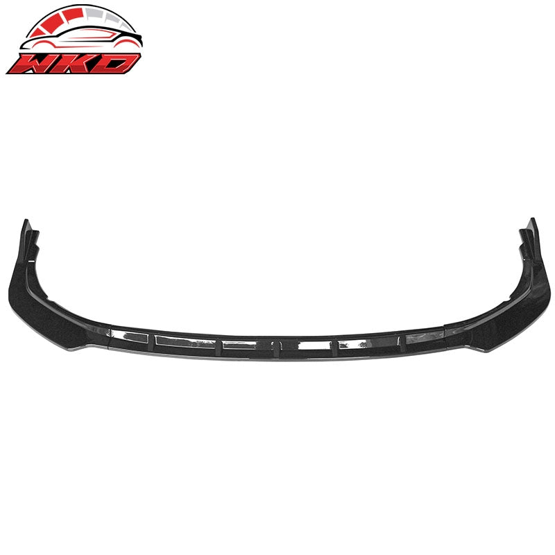 Fits 21-24 Toyota Camry SE 3PC Front Bumper Lip Spoiler PP Gloss Black Splitter