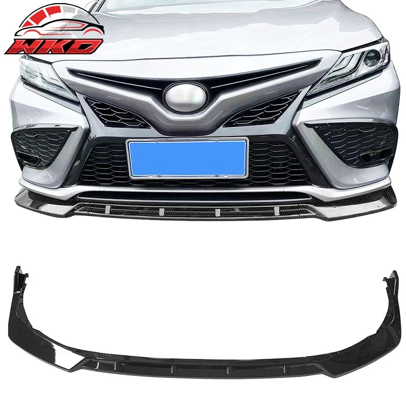 Wholesale 21-24 Toyota Camry SE 3PCS Front Bumper Lip Spoiler IKON Style Gloss Black