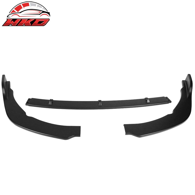 Fits 18-20 Toyota Camry SE XSE Matte Black PP 3PCS Front Bumper Lip Splitter