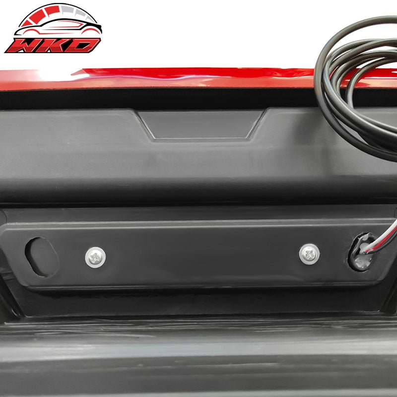 Fits 18-24 Toyota Camry SE XSE Rear Diffuser Lip W/LED Light Carbon Fiber Print