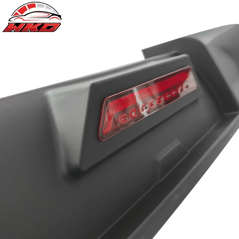 Fits 18-24 Toyota Camry SE XSE Rear Diffuser Lip W/LED Light Lamp - Matte Black