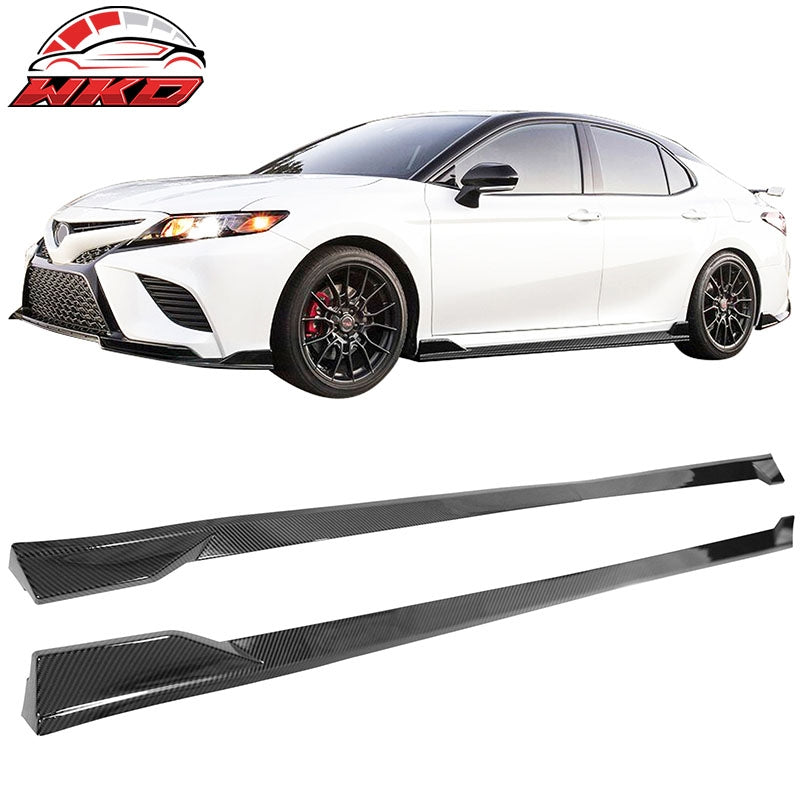 Wholesale 18-24 Toyota Camry SE XSE Side Skirts TRD Rocker Panel Carbon Fiber Print