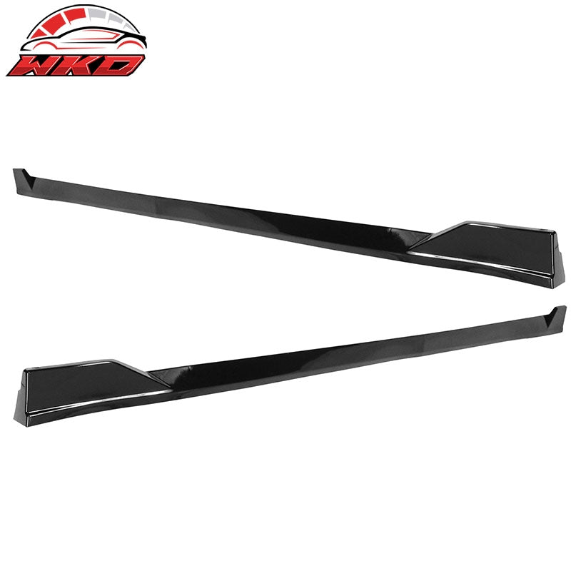 Fits 18-24 Toyota Camry SE XSE Side Skirts TRD Style Rocker Panels Gloss Black