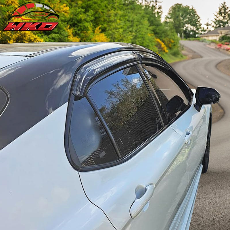 For 18-24 Toyota Camry Window Visor Mugen Style Rain Sun Guard Acrylic Deflector