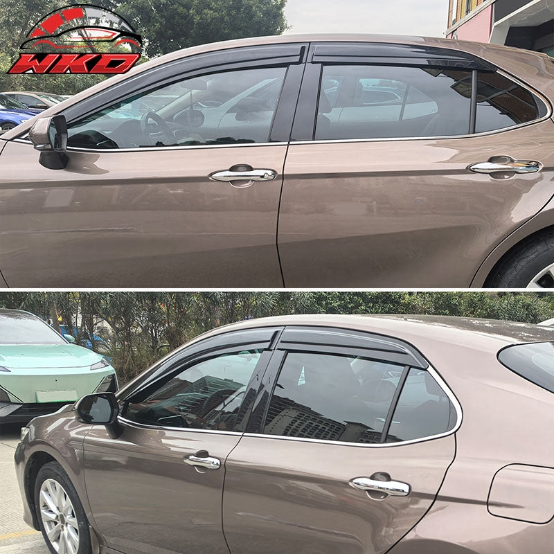 For 18-24 Toyota Camry Window Visor Large Mugen Rain Sun Guard Acrylic Deflector