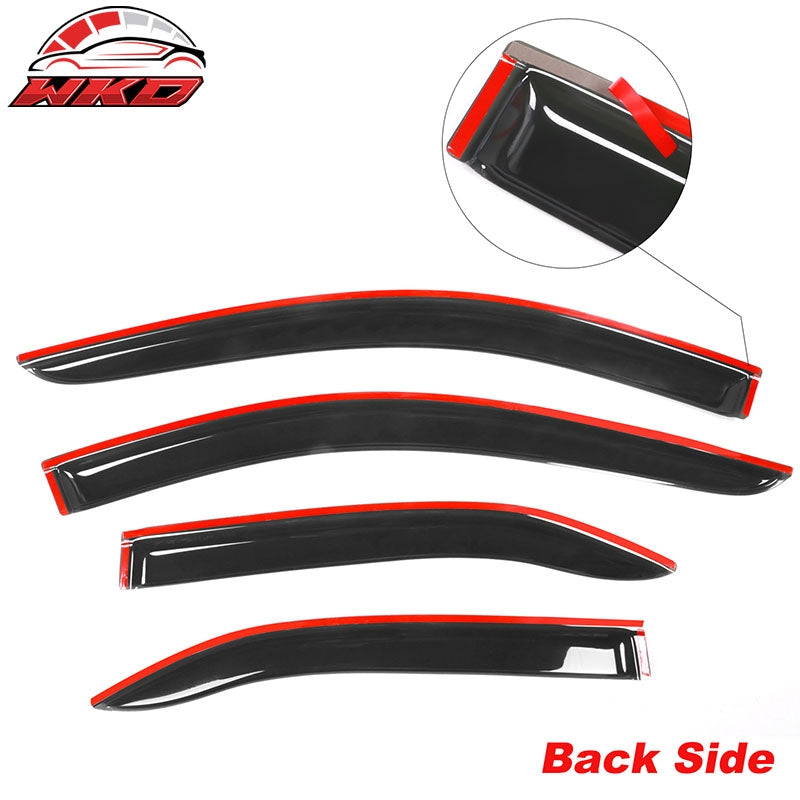 Fits 07-11 Toyota Camry Window Visors Acrylic Sun Guard Rain Deflectors 4PC Set