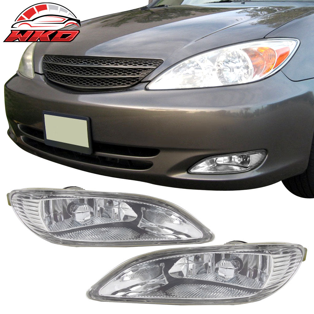 Fits 02-04 Toyota Camry & 05-08 Corolla OE Style Clear Chrome Fog Lights Pair