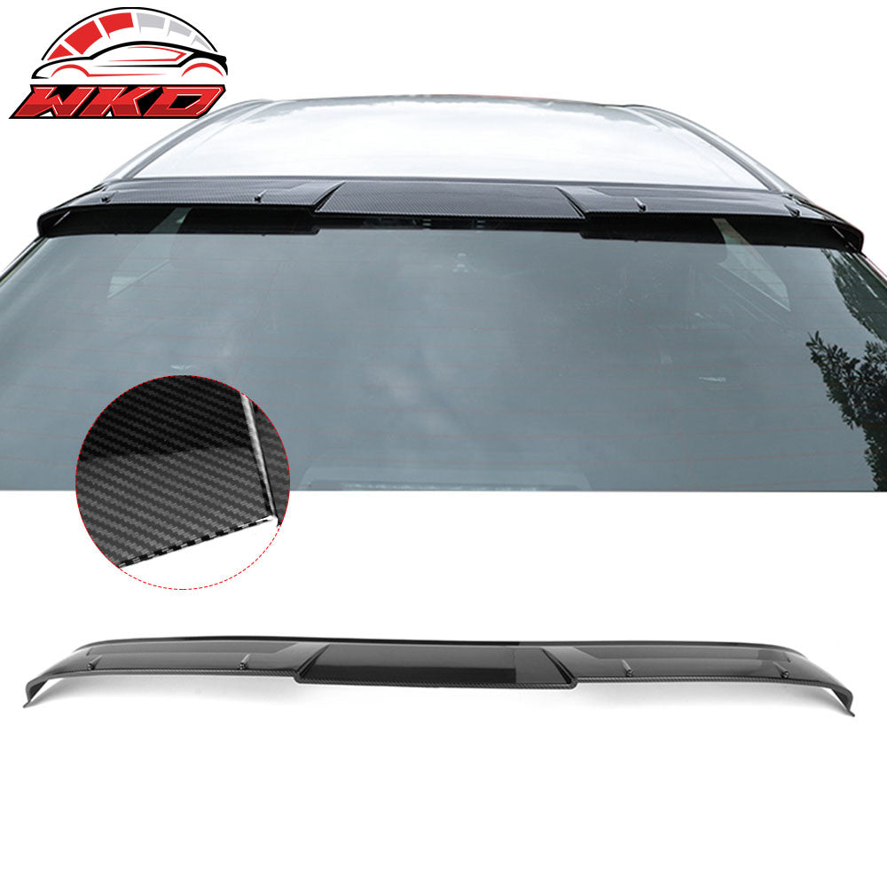 Fits 18-26 Toyota Camry IKON V2 Style Roof Spoiler ABS Carbon Fiber Hydro Dip