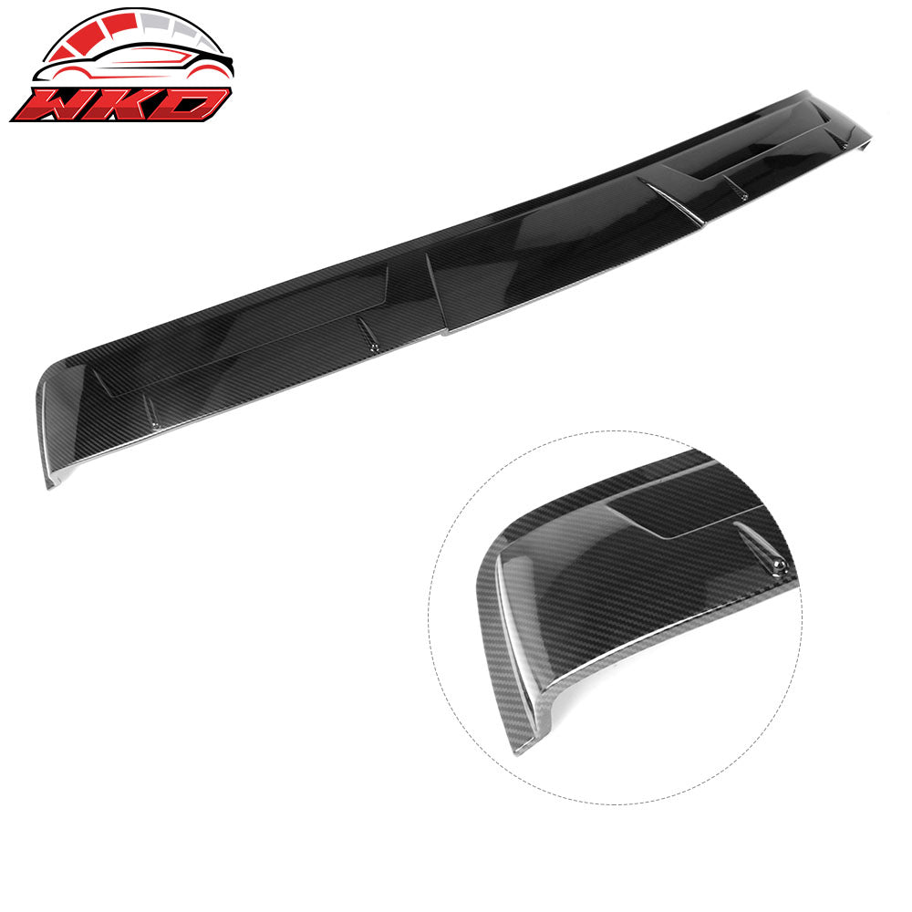 Fits 18-26 Toyota Camry IKON V2 Style Roof Spoiler ABS Carbon Fiber Hydro Dip