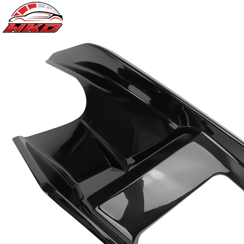 Fits 19-26 Toyota Corolla 5DR Front Bumper Canards Gloss Black ABS Side Spoiler