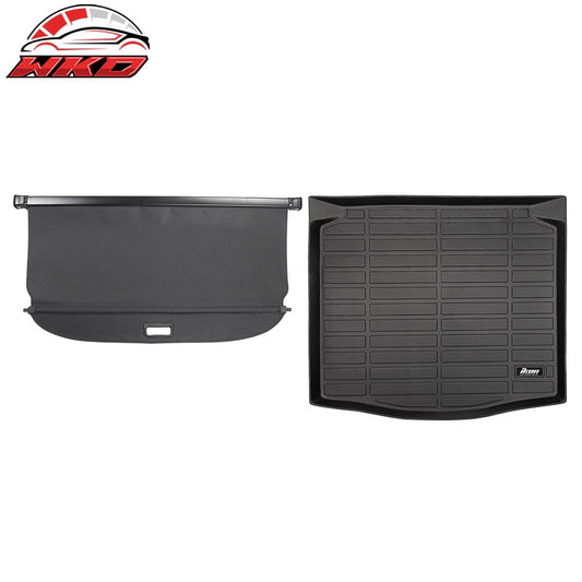 Wholesale 22-26 Toyota Corolla Cross FWD TPE Trunk Mat Cargo Liner Pad + Cargo Cover - Wikond Auto