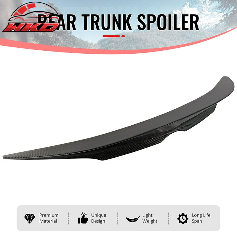 Fits 19-26 Toyota Corolla Hatchback Rear Middle Trunk Spoiler Carbon Fiber CF