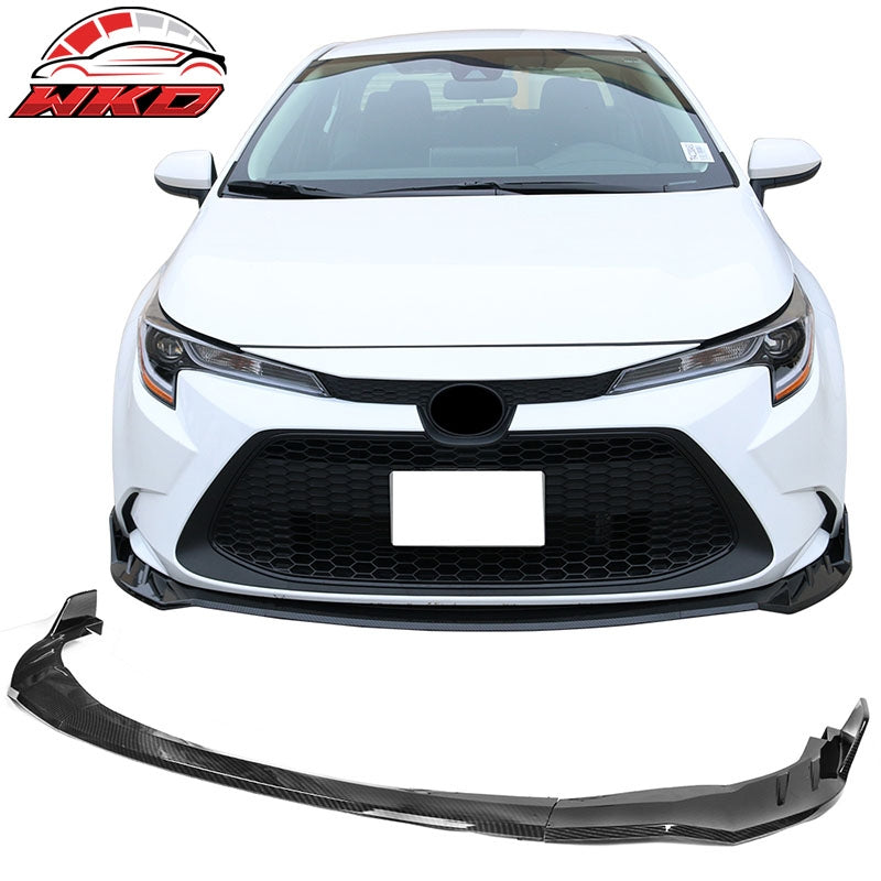 Wholesale 20-26 Toyota Corolla L, LE, XLE, Hybrid Front Bumper Lip Carbon Fiber Print