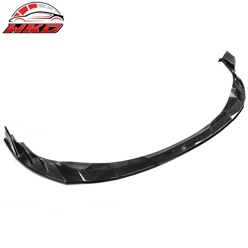 Fits 20-26 Toyota Corolla L, LE, XLE, Hybrid Front Bumper Lip Carbon Fiber Print