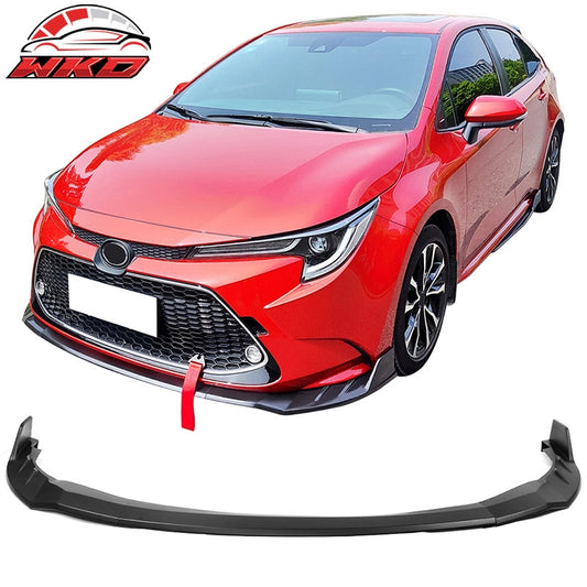Wholesale 20-26 Toyota Corolla L LE XLE Hybrid LE Front Bumper Lip Matte Black 3PC