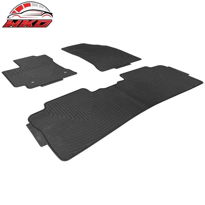 Wholesale 14-19 Toyota Corolla Heavy Duty Black Latex Floor Mats Front & Second Row